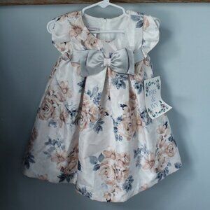 Iris & Ivy Size 24M Dress Peachy/Brown Blue